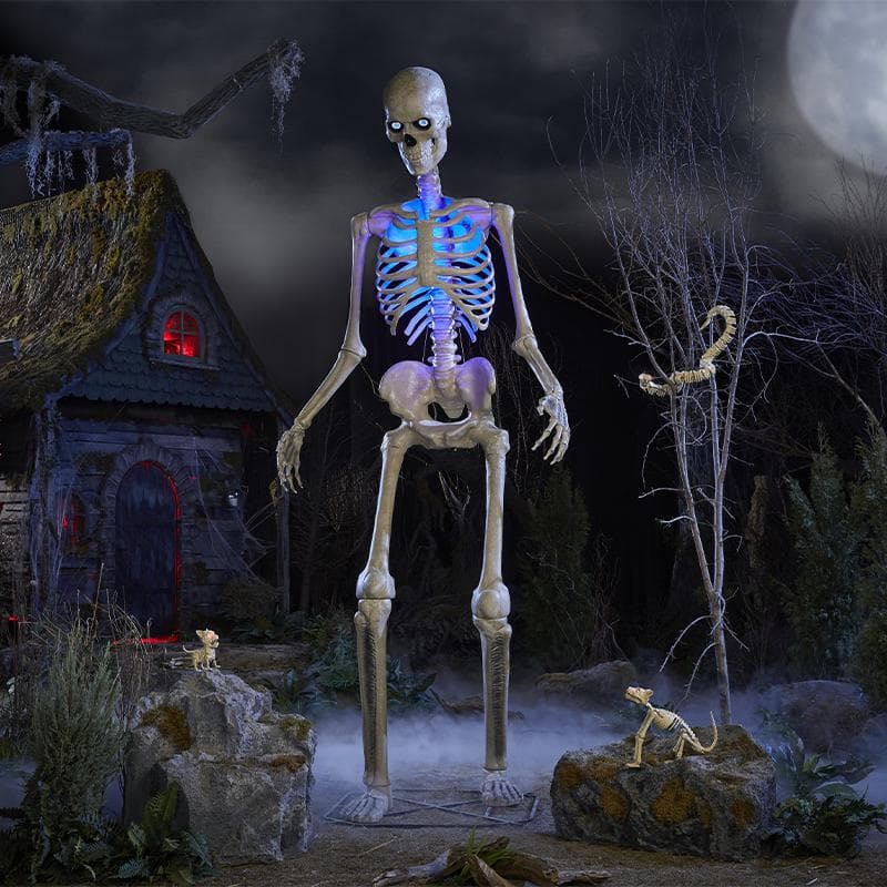 12 ft. Giant-Sized Animated LED Skelly