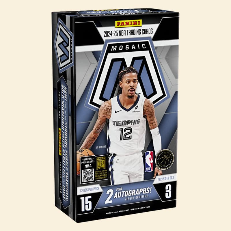 2024-25 Panini Mosaic Basketball Hobby Box, 3 packs of 15 cards